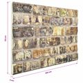 vidaXL Nástenné panely 10 ks 100 x 50 cm Viacfarebný EPS pena
