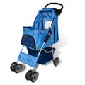 vidaXL Kočík pre psa 15 kg, modrý