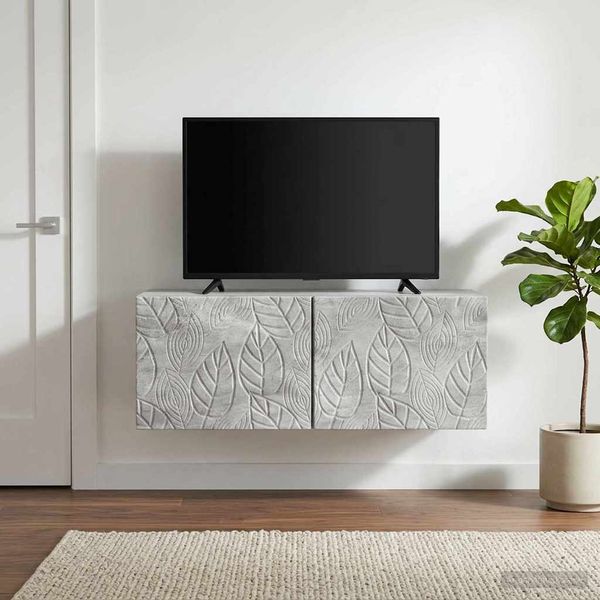 vidaXL Nástenná TV skrinka 78,5 x 41 x 30 cm Betónovo sivá