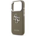 Puzdro Guess Grained Big 4G Classic Logo pre iPhone 17 Pro hnedé