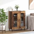 vidaXL Servírovacia skriňa Staré drevo 69,5 x 34 x 90 cm