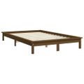 vidaXL Posteľný rám medovohnedý borovicový masív 120x200 cm
