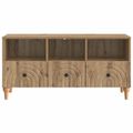 vidaXL TV skrinka 102 x 34,5 x 50 cm Remeselný Dub Konštruované drevo