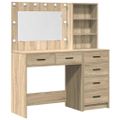 vidaXL Toaletný stolík 2 ks Hnedá 78.5 x 41 x 135 cm Kompozitné drevo