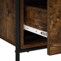 vidaXL Servírovacia skriňa Dymový dub 97 x 33 x 81 cm Kompozitné drevo