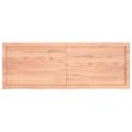 vidaXL Stolová doska bledohnedá 140x50x(2-6) cm ošetrený masívny dub