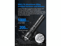 KL-A3 KLARUS Zoom LED Flashlight Focusable 2200 Lumens USB-C Rechargeable (15.80 cm, 2200 lm)