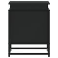 vidaXL Úložný box s vekom čierny 40x40x51,5 cm kompozitné drevo