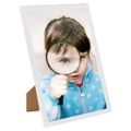 vidaXL Fotorámiky na stôl, koláž 3 ks, biele 10x15 cm, MDF
