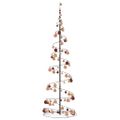 vidaXL LED vianočný stromček s ozdobami 120 LED teplá biela 180 cm