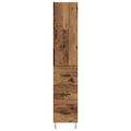 vidaXL Highboard Staré drevo 34,5 x 34 x 90 cm Kompozitné drevo