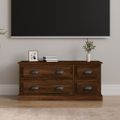 vidaXL TV skrinka hnedý dub 100x35,5x45 cm kompozitné drevo