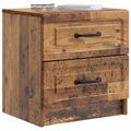 vidaXL Nočný stolík Staré drevo 43 x 34,5 x 44,5 cm Kompozitné drevo