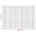vidaXL Skladací paraván so 6 panelmi japonský štýl 240x170 cm čierny