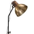 vidaXL Podlahová lampa 25 W starožitná mosadzná 30x30x100-150 cm E27