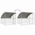 vidaXL Psí kennel 2 ks Strieborná 4 x 2 x 2 m Pozinkovaná oceľ