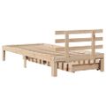 vidaXL Posteľný rám so zásuvkami 75x190 cm masívna borovica