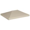 vidaXL Strieška na altánok 310 g/m² 4x3 m, béžová