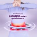 Masážna obruč HMS HHM14 so závažím a počítadlom fialová