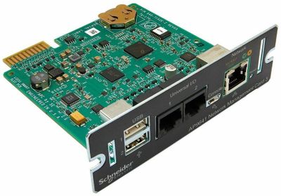 DELL APC Network Management Card 3 withPowerChute Sítová karta, UPS management, Gigabit Ethernet, HTTPS, SNMPv3, PowerChute, teplotní senzor, USB, RJ-45