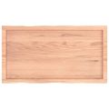 vidaXL Stolová doska svetlohnedá 100x50x(2-4)cm ošetrený masív hrany