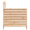 vidaXL Záhradná pohovka s opierkou ruky 69x62x70,5 cm borovica