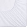 vidaXL Napínacie vodeodolné prestieradlá 2 ks bavlna 160x200 cm biele