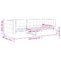 vidaXL Denná posteľ tmavozelená 80x200 cm zamat