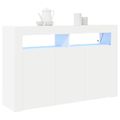 vidaXL Servírovacia skriňa Biela 116 x 30 x 75 cm Kompozitné drevo