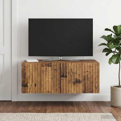 vidaXL Nástenná TV skrinka 78,5 x 41 x 30 cm Staré drevo
