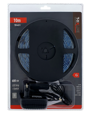 TR 651 LED pásik 24W 6500K 10m s vypínačom Trixline