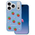 Obal Strawberry pre iPhone 17 Pro 6,3" / 18 Pro 6,3" modrý