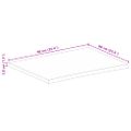 vidaXL Stolová doska 90x60x3,8 cm živý okraj masívny mangovník