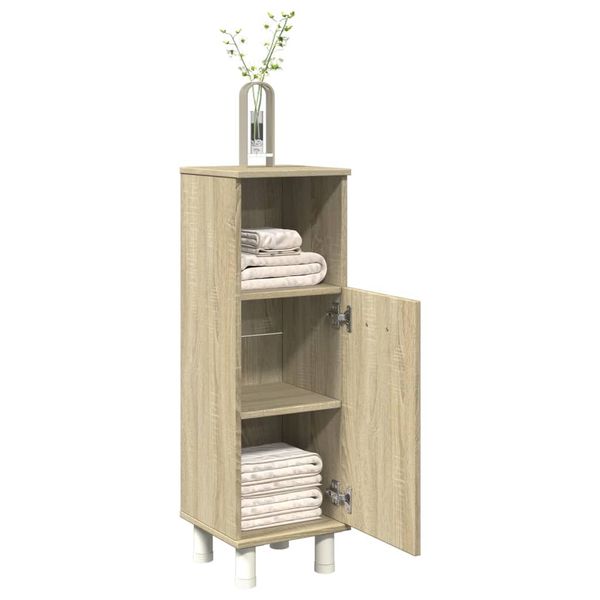 vidaXL Skrinka do kúpeľne dub sonoma 30,5x30x95 cm kompozitné drevo