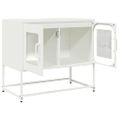 TV skrinka vidaXL Biela 68x39x60,5 cm Oceľ valcovaná za studena