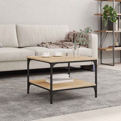 vidaXL Konferenčný stolík dub sonoma 55x55x40 cm kompozitné drevo
