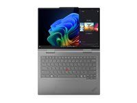 Copilot+ PC - preklopiteľný dizajn - Intel Core Ultra 7 - 258V / až 4.8 GHz - Evo - Win 11 Pro - Intel Arc Graphics 140V - 32 GB RAM - 1 TB SSD TCG Opal Encryption 2, NVMe, Performance - 14" IPS dotykový displej 1920 x 1200 - Wi-Fi 7, Bluetooth - sivá - kbd: česká/slovenská - s Lenovo Premier Support 3 roky, kompenzácia CO2 0,5 tony (2. generácia)