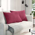 vidaXL Vankúše na pohovku 2 pcs Víno červené 70 x 50 cm