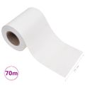 vidaXL PVC ochranná páska na ochranu súkromia 70x0,19 m biela