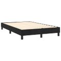 vidaXL Posteľný rám boxspring s matracom čierny 120x200 cm zamat