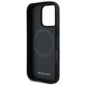 Puzdro Mercedes pre iPhone 16 Pro 6,3" MEHMP16L23RURBK Hardcase MB Blue Line Leather MagSafe čierna