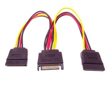 PremiumCord Napájací kábel k HDD Serial ATA - rozdvojka M/2xF 16cm