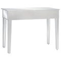 vidaXL Zrkadlový konzolový stolík, MDF a sklo 106,5x38 x76,5 cm