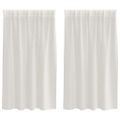 vidaXL Voile záclona 2 ks Krémová 140 x 140 cm Polyester