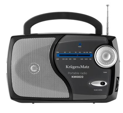 Přenosné rádio AM/FM Kruger&Matz model KM0822, černá Přenosné rádio AM/FM Kruger&Matz model KM0822, černá