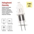 Halogénová žiarovka JC 14W G4 teplá biela 300 °C