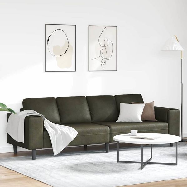 vidaXL Pohovka do obývačky Armádna zelená 250 x 77 x 76 cm