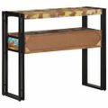 vidaXL Konzolový stôl 90 x 33 x 75 cm Masívne obnovené drevo