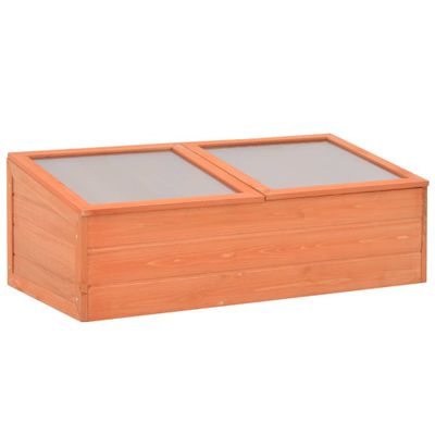 vidaXL Skleník, drevo 100x50x34 cm