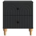 vidaXL Nočný stolík 2 ks Čierna 43 x 34,5 x 48 cm Kompozitné drevo